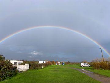 View of campsite in late october