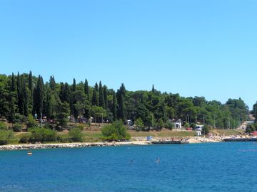 The site's own beach
