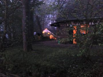 Evening on site