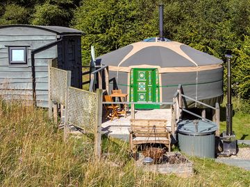 Lake yurt exterior