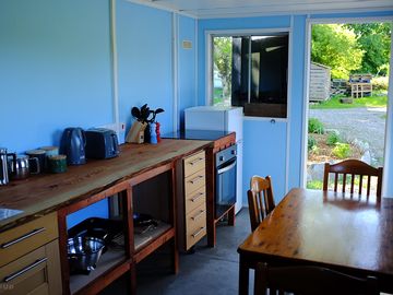 The campsite kitchen.