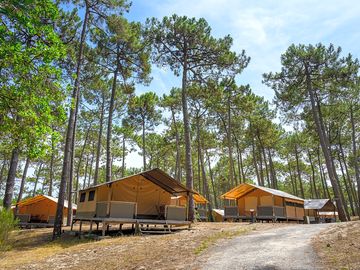Exterior of the tents