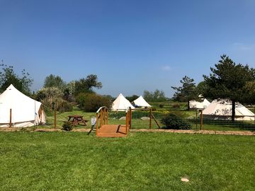 View across the site