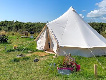 Bell tent exterior