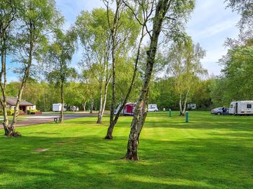 View over the grass pitches