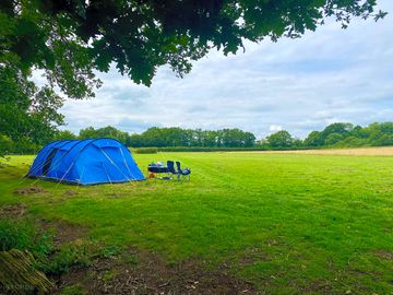 Spacious tent pitches
