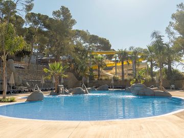 The outdoor swimming pool