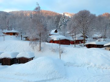 Exterior of the unit in winter