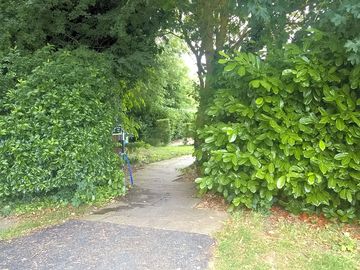 Path to the shower block