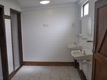 Toilets and sinks