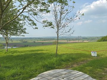 Somerset views from the camping field