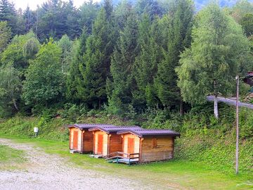 Quiet cabins by the woods