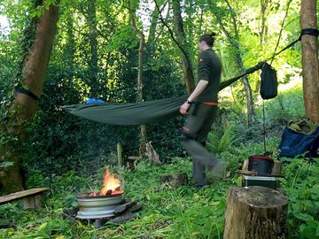 Wild pitch with a hammock