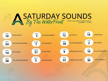 Saturday sounds by the waterfront