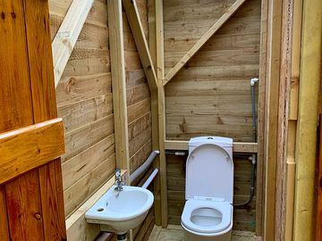 Toilet and washbasin