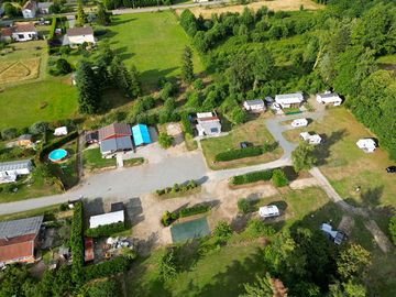 Aerial view of the site