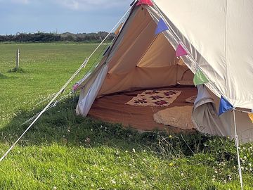 Another angle of bell tent