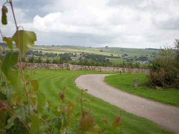Far-reaching view of the local area from the site