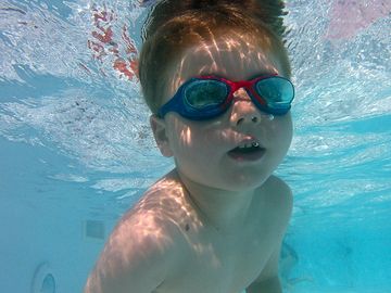 Take a dip in the swimming pool