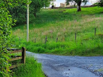 The entrance to the camping field