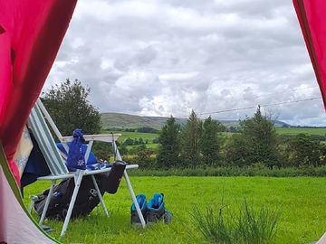 View towards parlick and wolfenholme fells