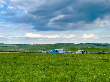 Visitor image of the spacious pitches and great views