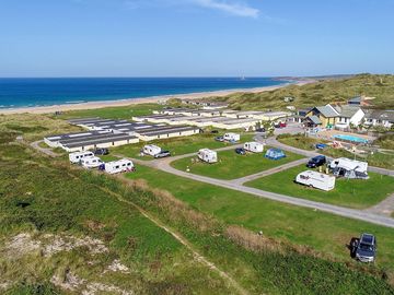 Aerial view of the setting