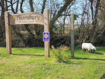 Holiday park entrance