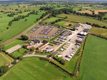 Aerial shot of the site