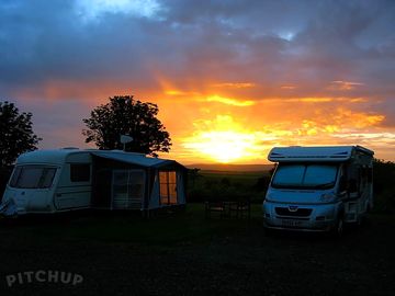 Sunset at the pitches