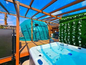 Hot tub area