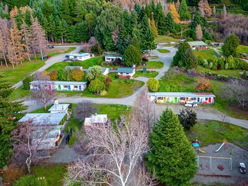 The camp lake hawea featuring basic cabins and self contained cottages