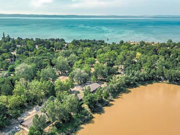 Aerial shot of the site
