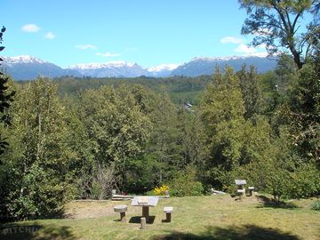 View towards the Andes mountains from the site
