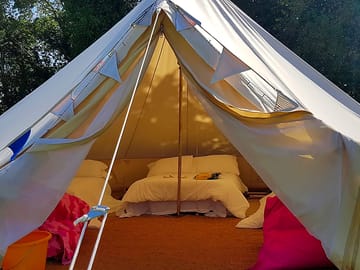 Inside the bell tents (added by manager 16 Nov 2020)