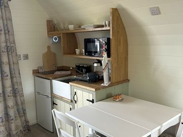 Kitchen and dining area