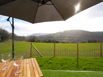 Outdoor seating with views over Blorenge (added by manager 25 Feb 2022)