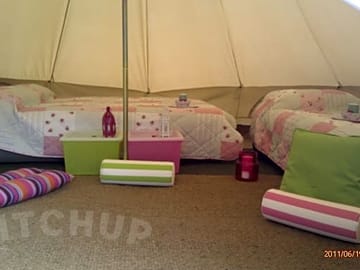Inside our 5m bell tent (added by manager 03 Apr 2012)