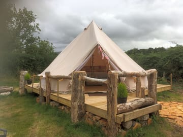 Entrance to the bell tent (added by manager 06 Aug 2019)