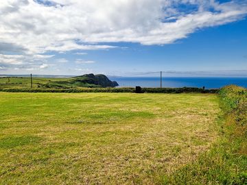 Grass pitches with sea viewsr