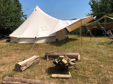 Firepit outside the bell tent (added by manager 09 Aug 2022)