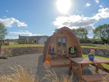 Pod and picnic bench