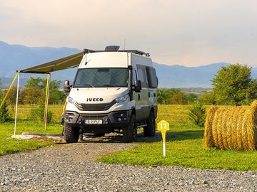 Spacious touring pitch
