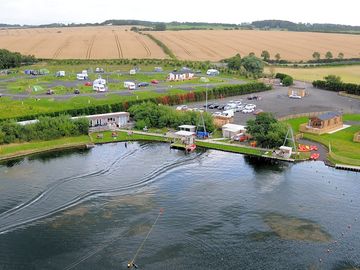 Aerial view of the site and lake (added by manager 30 Dec 2015)