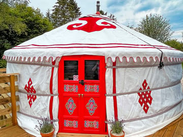 The exterior of the yurt (added by manager 14 Oct 2022)