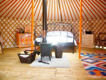 Interior of Furzeclose yurt  (added by manager 01 May 2014)
