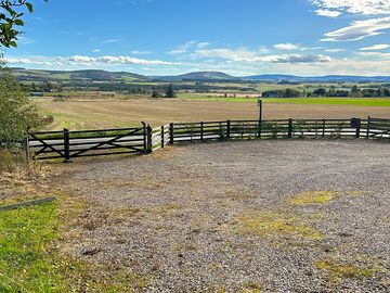 Front pitch overlooking the valley