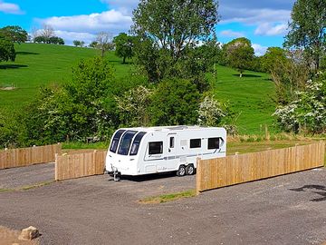 Campervan on a pitch
