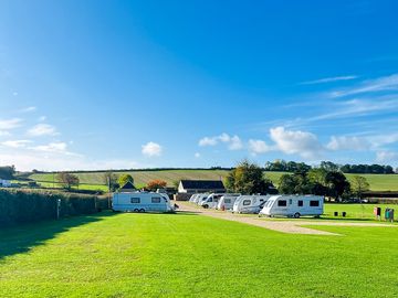 Partial view from the top of the campsite and looking down towards the entrance. (added by manager 18 Oct 2022)