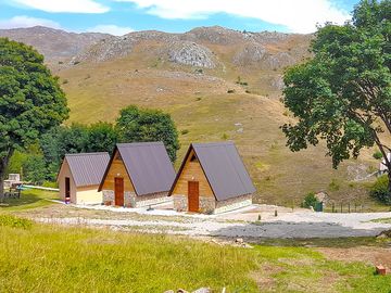 View across the camping pitches